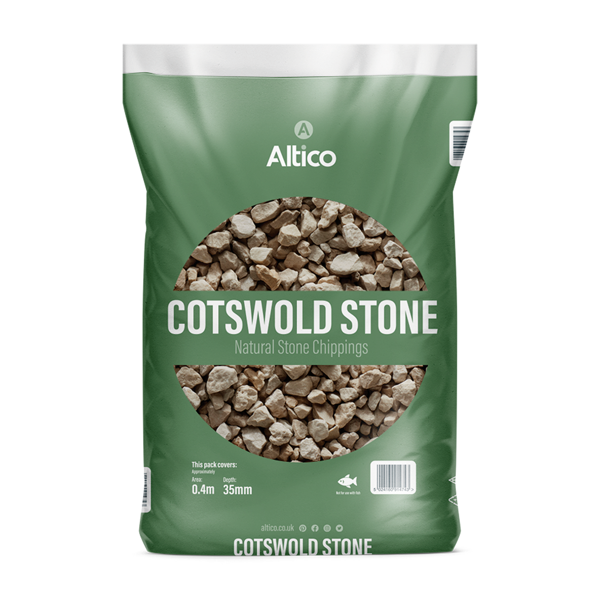 Altico Cotswold Stone, Cream 14 - 26mm - Bulk Bag