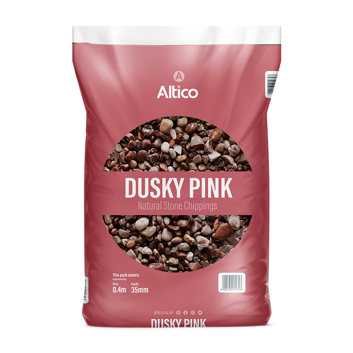 Altico Dusky Pink 12 - 20mm - Bulk Bag