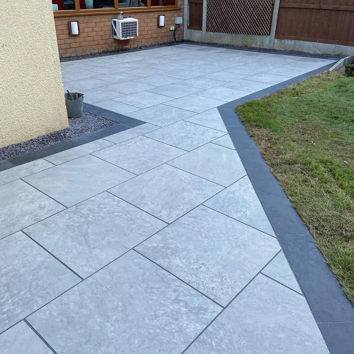 Dawn Light Grey Portuguese Porcelain Patio Kit