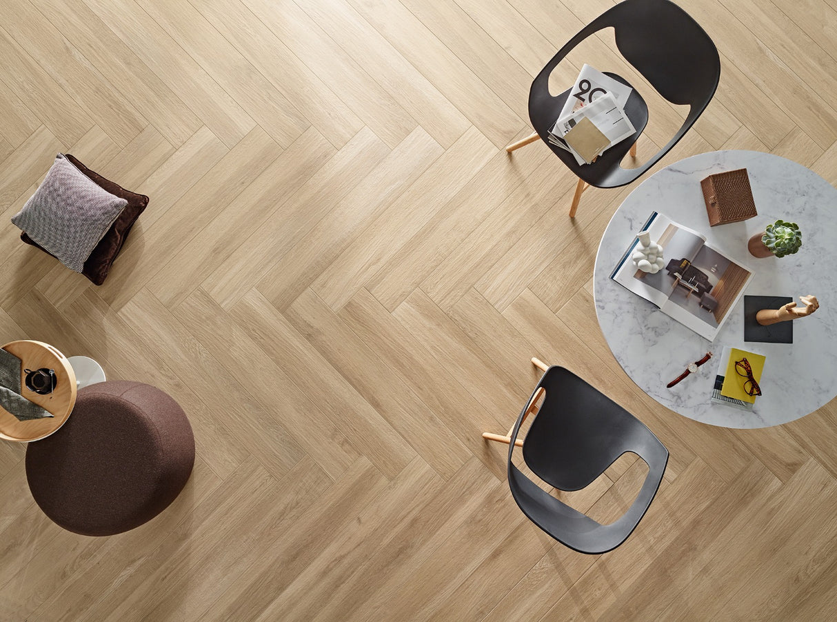 Grove Light Brown Italian Porcelain Plank 1200 x 400 mm