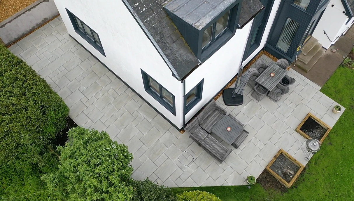 Kandla Grey Porcelain Patio Kit