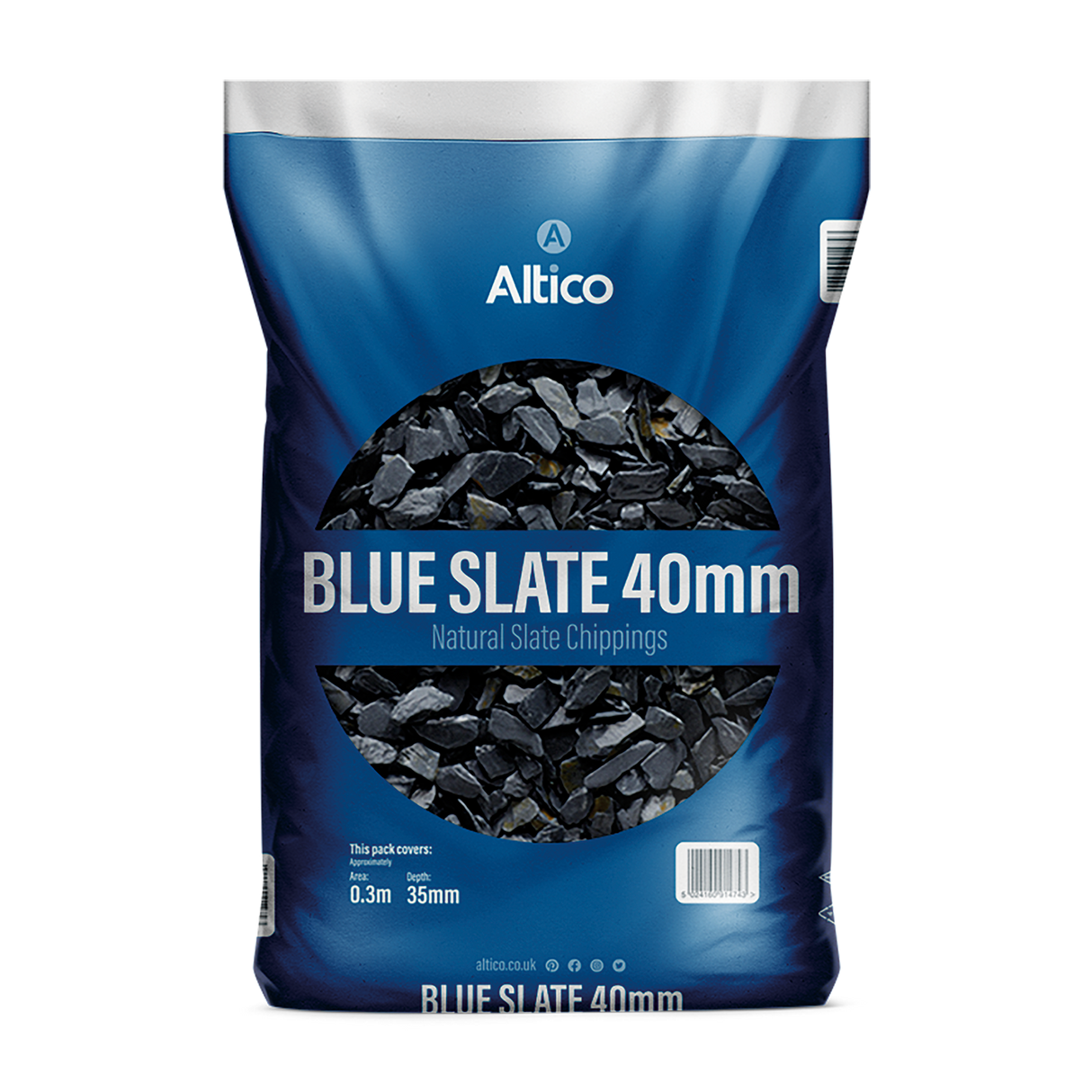 Blue Slate 40mm pre pack bag