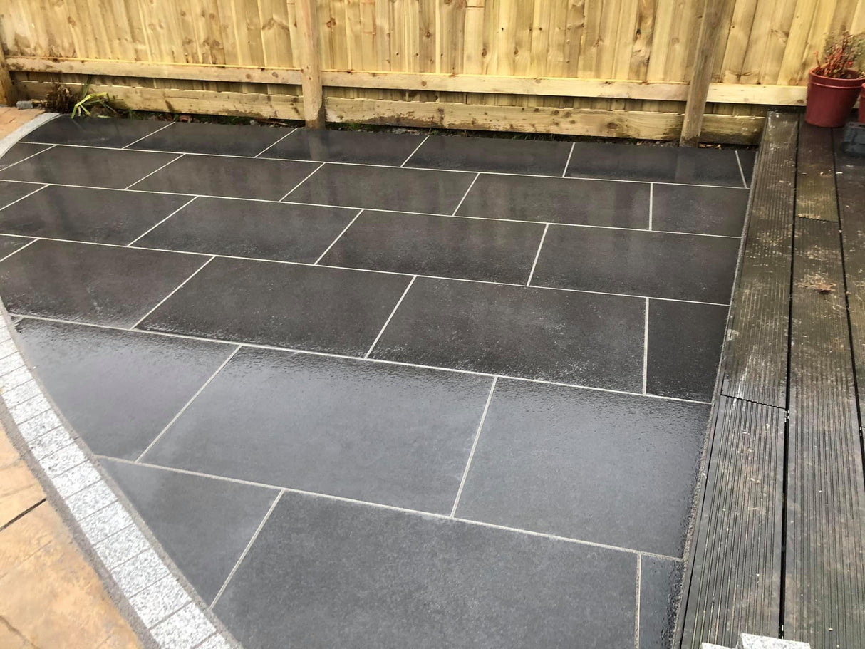 Avenue Dark Grey Italian Porcelain Patio Kit
