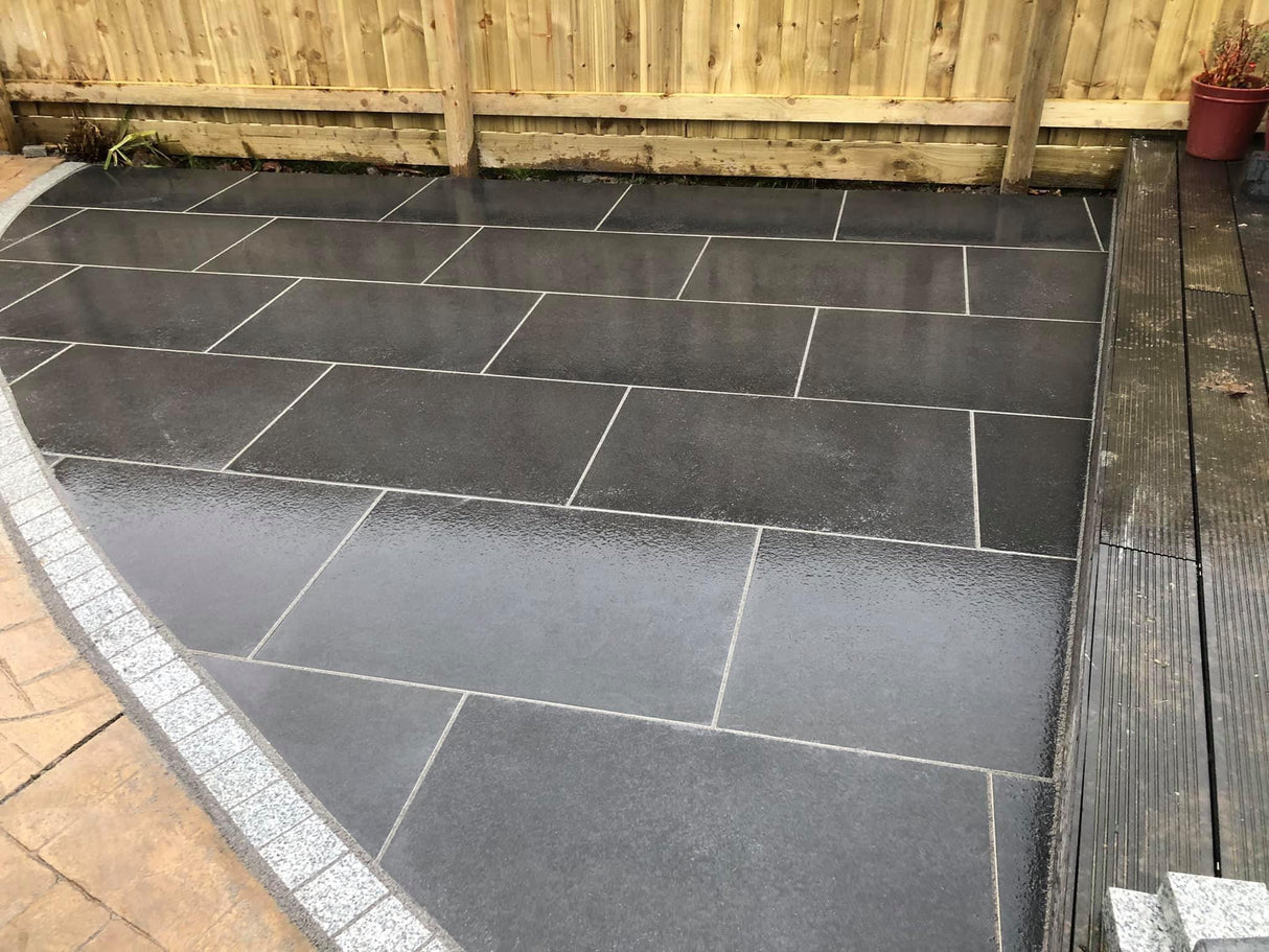 Avenue Dark Grey Italian Porcelain Patio Kit