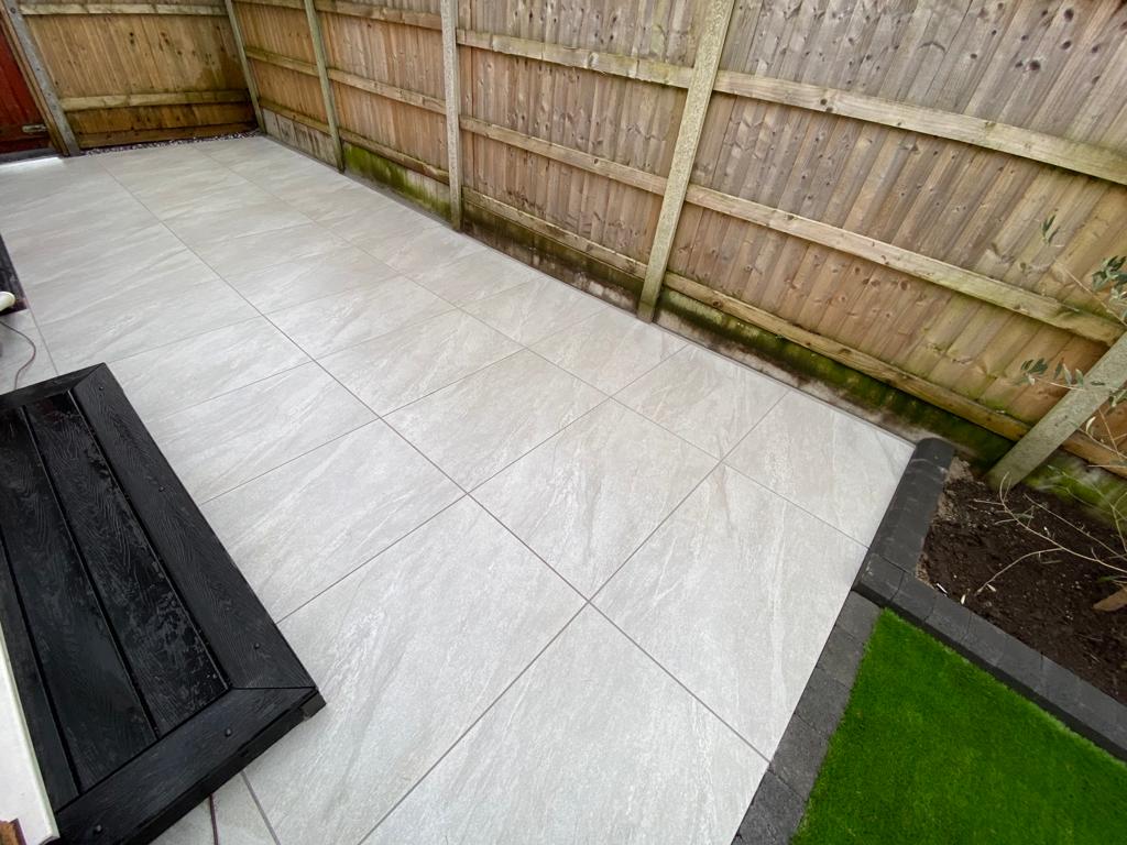 Light Grey Porcelain Patio Kit