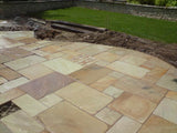 Fossil Mint Indian Sandstone Patio Kit - Tumbled