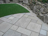 Kandla Grey Indian Sandstone Paving - 600 x 600 mm - Tumbled
