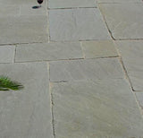 Raj Green Indian Sandstone Paving 900 x 600 mm - Tumbled