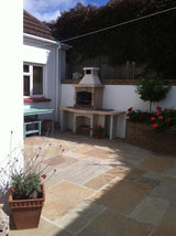 Buff Indian Sandstone Patio Kit - Riven