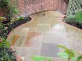 Buff Indian Sandstone Patio Kit - Riven